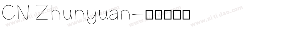 CN Zhunyuan字体转换